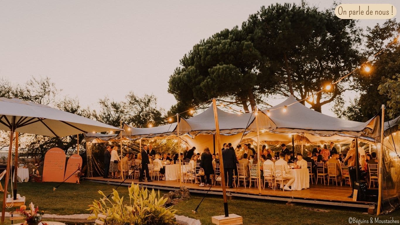 tente stretch La Villa Tosca Mariage